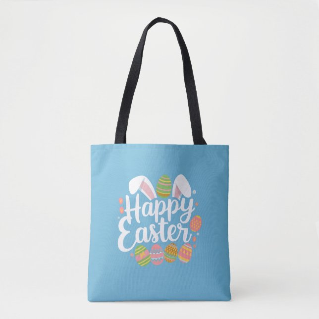 Happy Oaster Bunny Rabbit Egg Holiday Tasche (Vorderseite)