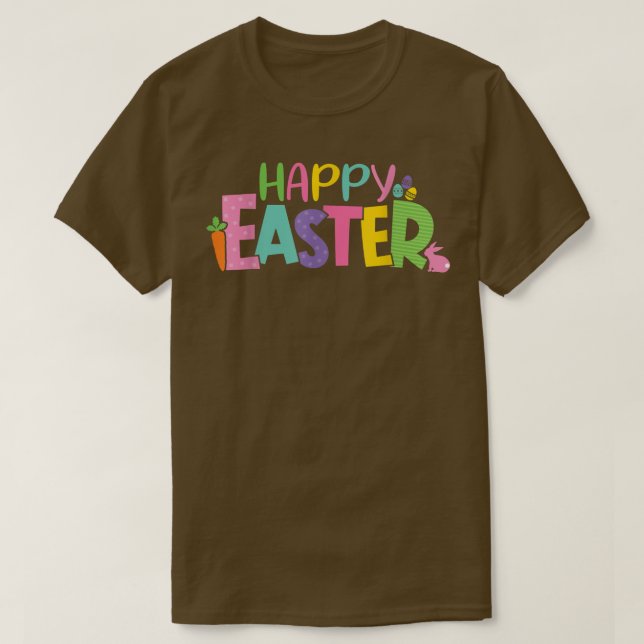 Happy Oaster Bunny Rabbit Egg Junge Jungen Kind T-Shirt (Design vorne)
