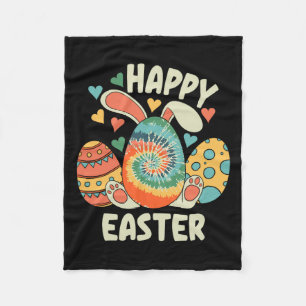 Happy Oaster Bunny Rabbit Fun Ostereier für Frauen Fleecedecke
