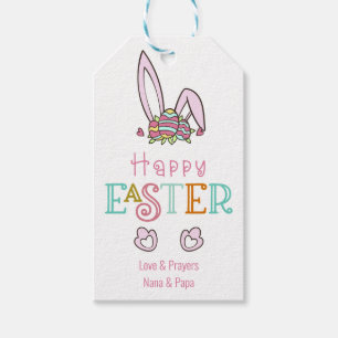 Happy Oaster Bunny Rabbit Ohren Niedliche Ei Gift  Geschenkanhänger