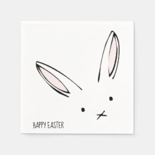 Happy Oaster Bunny Rabbit Party Napkins Serviette