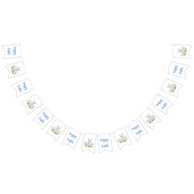 Happy Oaster Bunny Rabbit Wimpelkette (Alle)