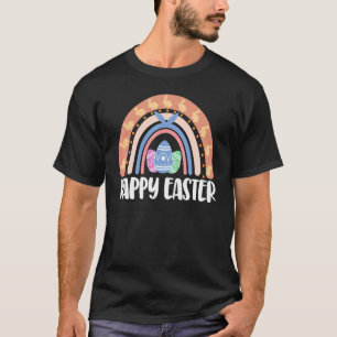 Happy Oaster Bunny Rainbow Funny Funny Women Oster T-Shirt