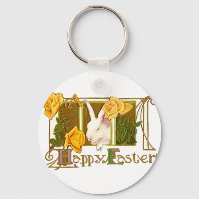 Happy Oaster Bunny Schlüsselanhänger (Vorderseite)