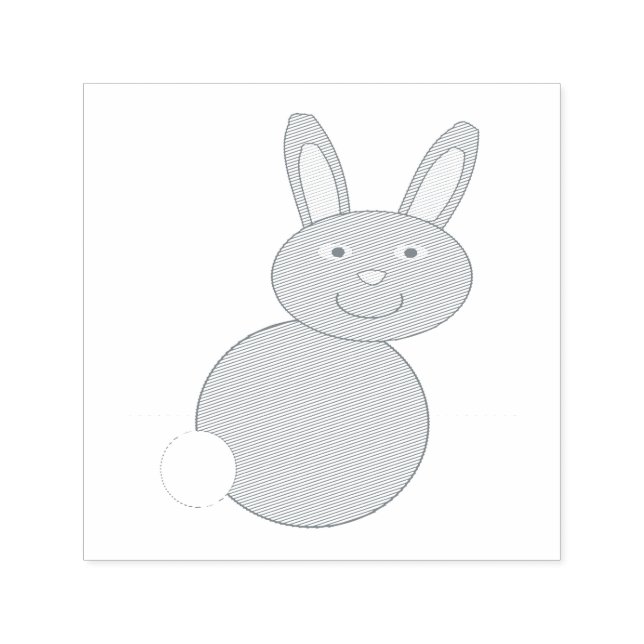 Happy Oaster Bunny Self Inking Briefmarke Permastempel (Design)