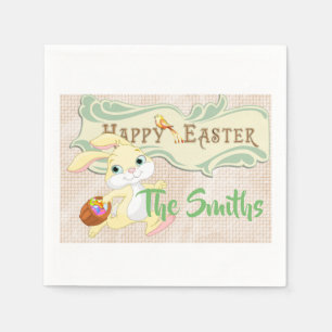 Happy Oaster Bunny Serviette