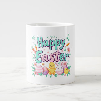 Happy Oaster Bunny Spring Ostereier Ostern Jumbo-Tasse
