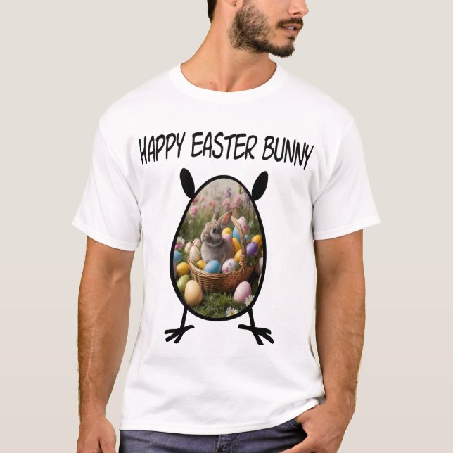 Happy Oaster Bunny T-Shirt (Vorderseite)