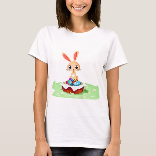 Happy Oaster Bunny T-Shirt (Vorderseite)