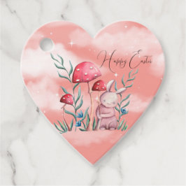 Happy Oaster Bunny, Toadstocker und Gras Geschenkanhänger