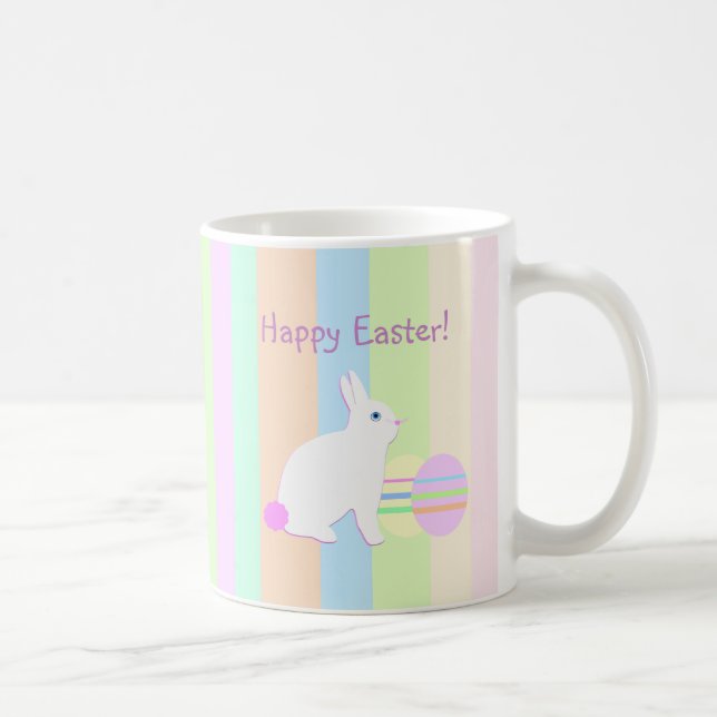 Happy Oaster Bunny und Eier Kaffeetasse (Rechts)