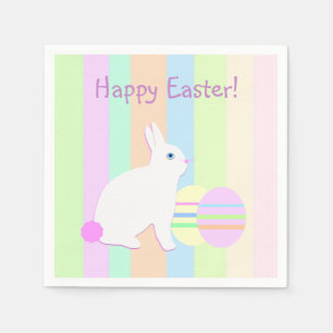 Happy Oaster Bunny und Eier Serviette