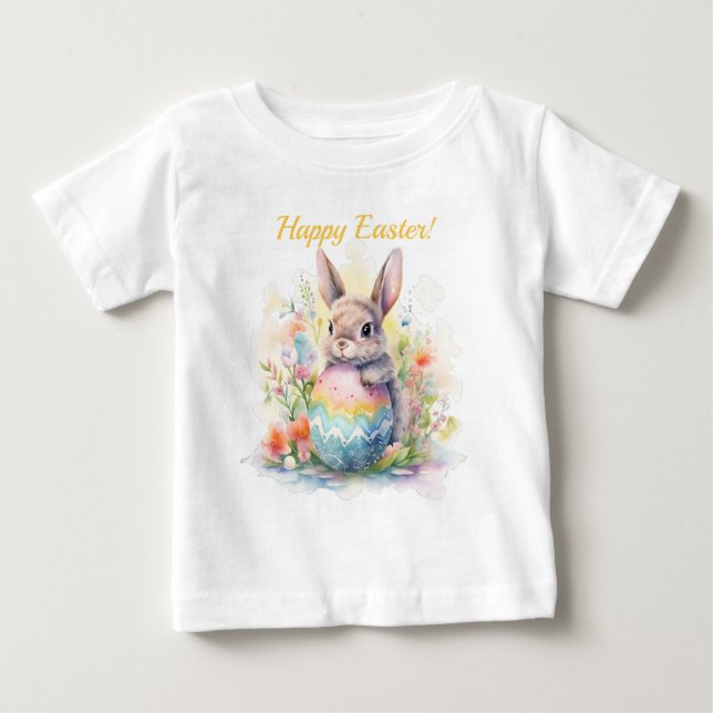Happy Oaster Bunny Vintag Baby T-shirt (Vorderseite)