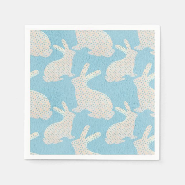 Happy Oaster - Bunny's Muster Serviette (Vorderseite)
