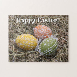 Happy Oaster bunte Eier pisanky traditionell