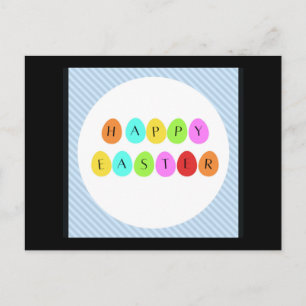 Happy Oaster bunte Eier Postkarte