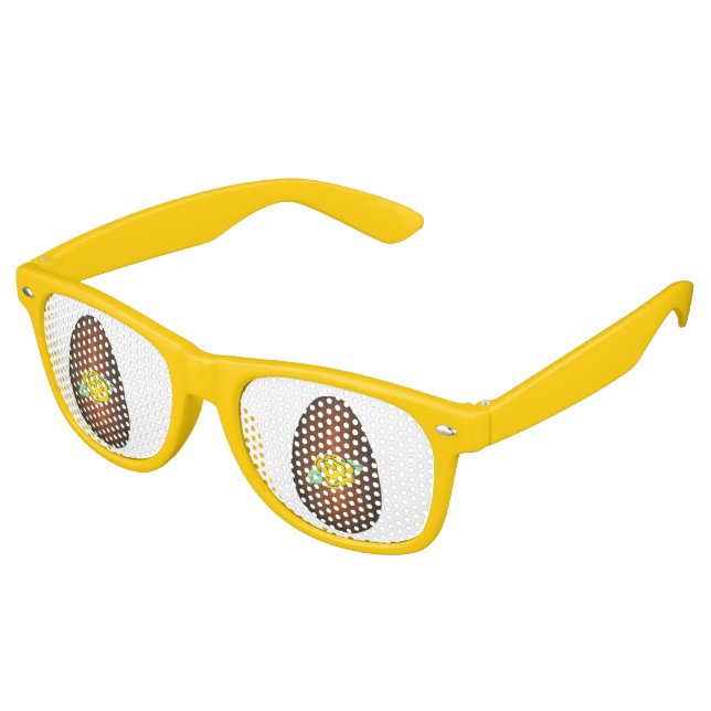 Happy Oaster Buttercreme Schokolade Ei Candy Sonnenbrille (Schrägansicht)
