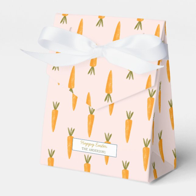 Happy Oaster Carrot Bunny Pink Geschenkschachtel (Vorderseite)