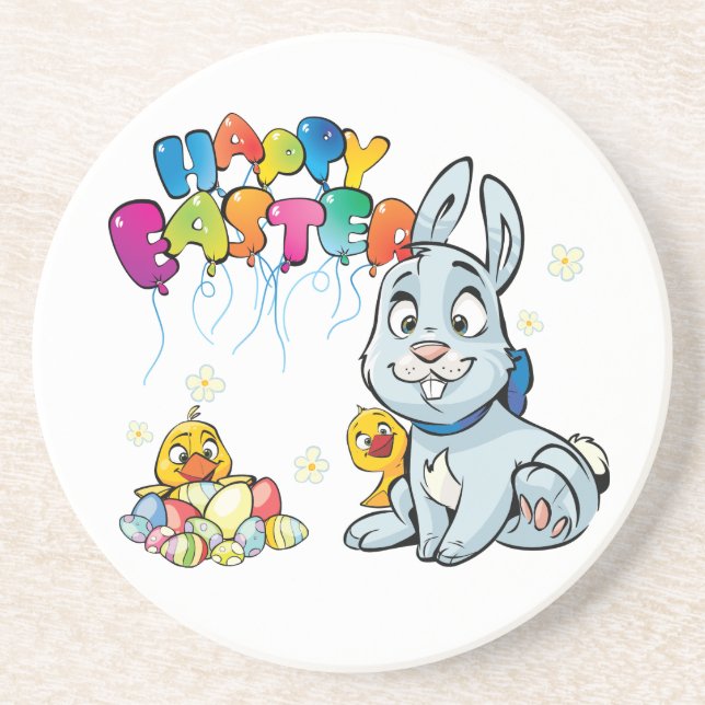 Happy Oaster Cartoon Untersetzer (Vorne)