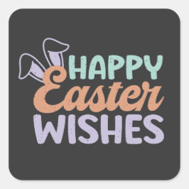 Happy Oaster - Celebrate Quadratischer Aufkleber