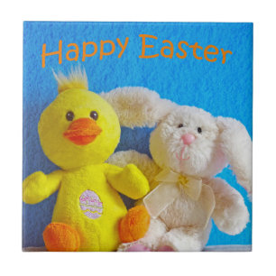 Happy Oaster Chick + Bunny Fliese