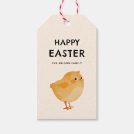 Happy Oaster chick niedlich und festlich Geschenkanhänger