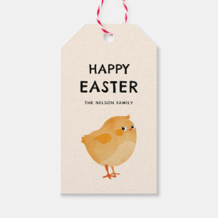 Happy Oaster chick niedlich und festlich Geschenkanhänger