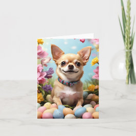 Happy Oaster Chihuahua Feiertagskarte