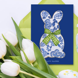 Happy Oaster Chinoiserie Bunny Cookie Feiertagskarte
