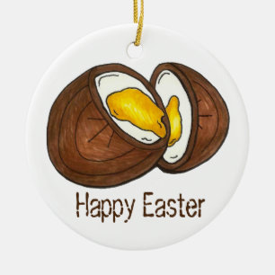 Happy Oaster Chocolate Creme Ei Candy Ornament