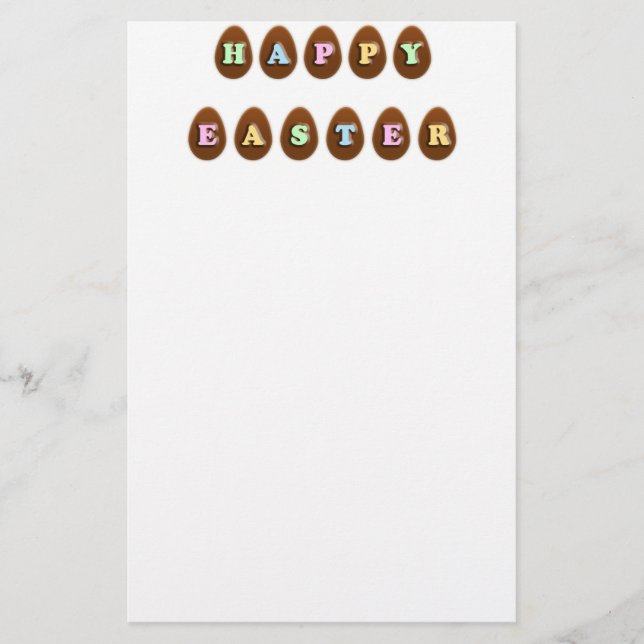 Happy Oaster Chocolate Eggs Briefpapier (Vorderseite)
