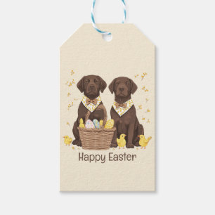 Happy Oaster Chocolate Labrador Retriever Hunde Geschenkanhänger