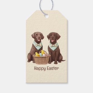Happy Oaster Chocolate Labrador Retriever Hunde Geschenkanhänger