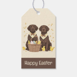 Happy Oaster Chocolate Labrador Retriever Hunde Geschenkanhänger