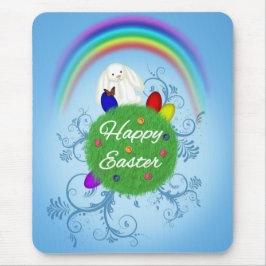 Happy Oaster Colorful Planet Mousepad