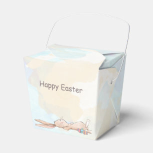 Happy Oaster Cool Bunny Rabbit Eggs Butterfly Geschenkschachtel
