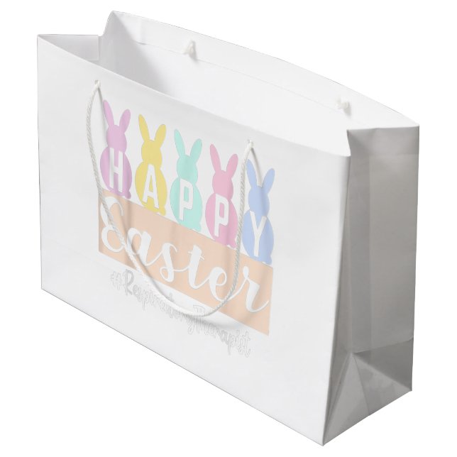 Happy Oaster Craft Tasche für Boutiquen Große Geschenktüte (Rückseite Schrägansicht)