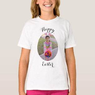 Happy Oaster Custom Foto Ei Hunt Kinder Urlaub T-Shirt