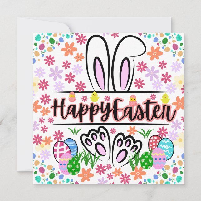 Happy Oaster Dankeskarte (Vorderseite)
