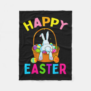 Happy Oaster Day Bunny Junting Schokolade Egg Fleecedecke