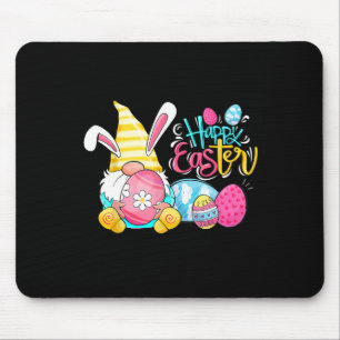Happy Oaster Day Bunny Spring Gnome Ostereier Jung Mousepad