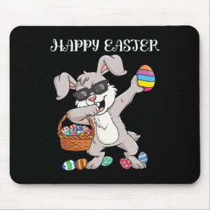 Happy Oaster Day Dabbing Rabbit Eggs Kleinkind Boy Mousepad