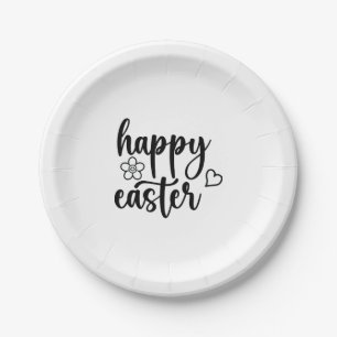 Happy Oaster Day Funny Eggs Rabbit Funny T - Shirt Pappteller