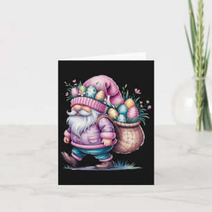 Happy Oaster Day Gnome Bunny Eggs Niedlich Happy E Karte
