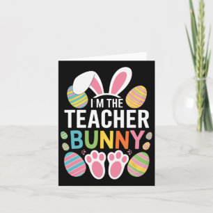 Happy Oaster Day Ich bin der Lehrer Bunny Oars Lif Karte