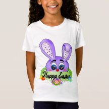 Happy Oaster Day, Lila Bunny Niedlich