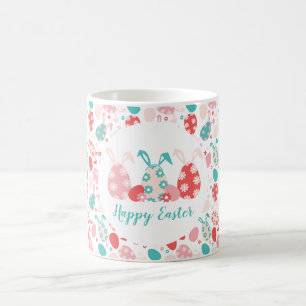 Happy Oaster Decorated Eggs Bunny Oars Kaffeetasse
