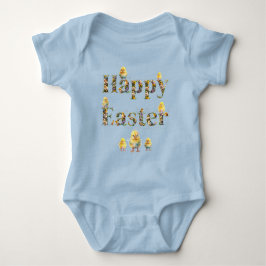 Happy Oaster Decorative Text Baby Chics Strampler