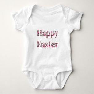 Happy Oaster Decorative Text Baby Strampler