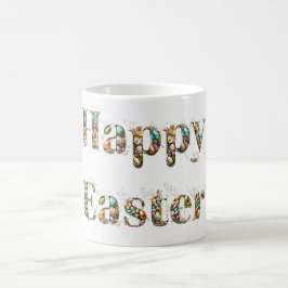 Happy Oaster Decorative Text Kaffeetasse